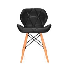 Стул обеденный gh-607 Eames, кожзам черный